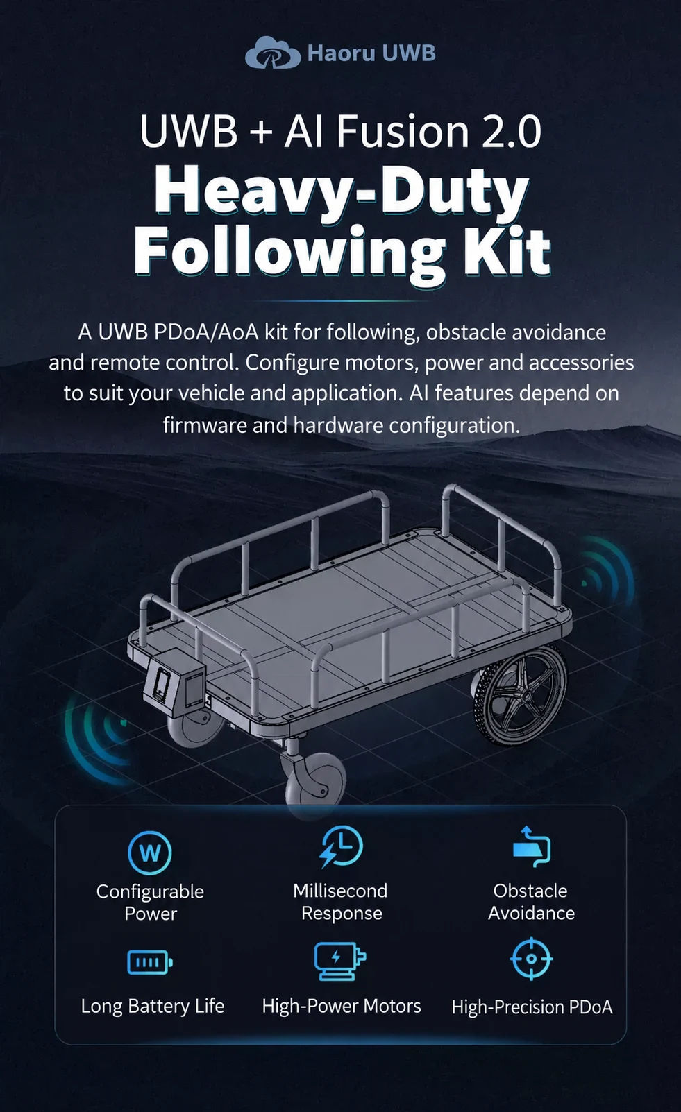 Heavy-Duty UWB Following Kit